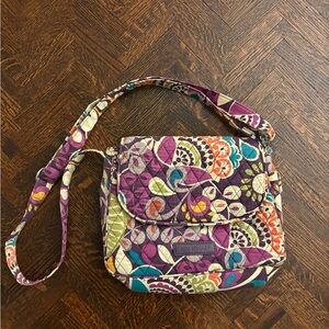 Vera Bradley Floral Crossbody Bag in Purple and Orange